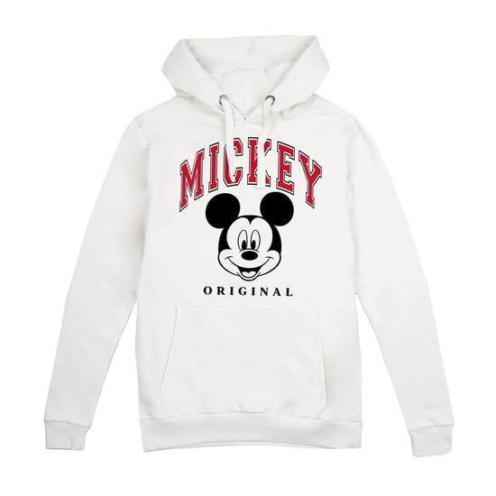Disney Womens/Ladies Collegiate Mickey Mouse Hoodie (White)