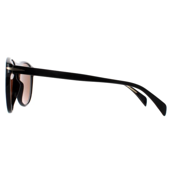 David Beckham Round Mens Black Brown DB1008/S
