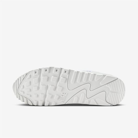 Nike Air Max 90 Herren Turnschuhe in Weiß/Photon Dust/Game Royal - Image 6