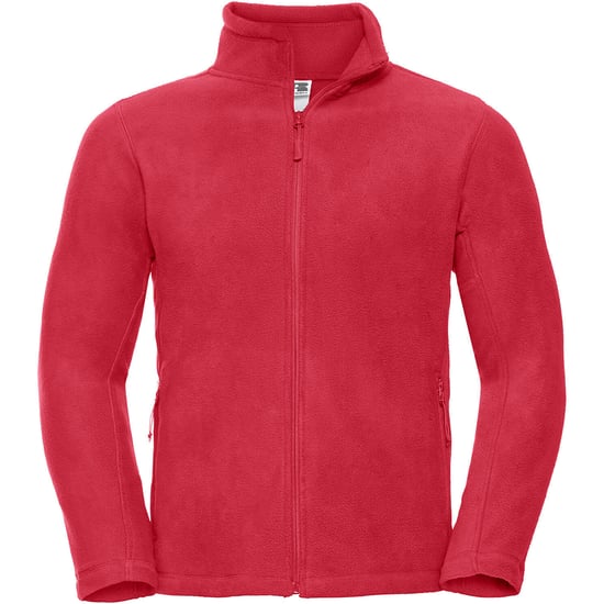 Russell Herren Full Zip Outdoor Fleece Jacke (Klassisch Rot) - Image 6
