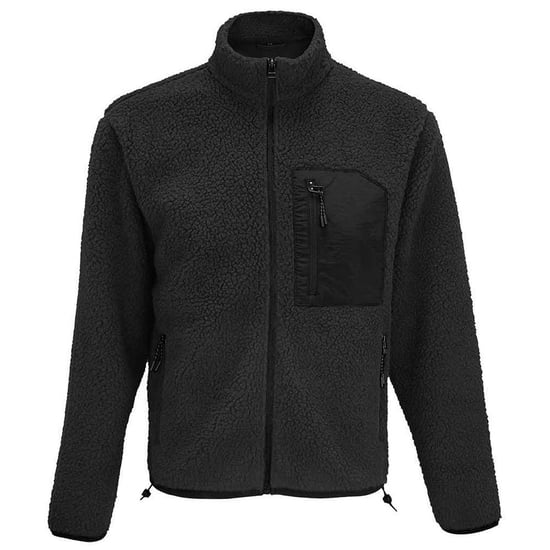 SOLS Unisex Erwachsene Fury Sherpa Fleece Jacke (Carbon/Grau/Schwarz) - Image 1