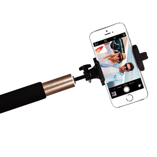 Aquarius Selfie Stick with Video Function - Gold