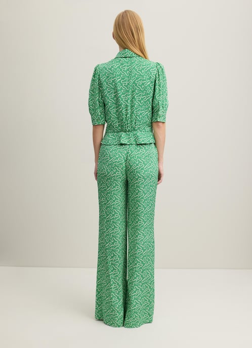LK Bennett Esme Trousers, Green