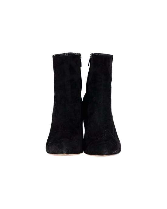 Gianvito Rossi Spitzerzehen-Stiefeletten aus schwarzem Wildleder - Image 2