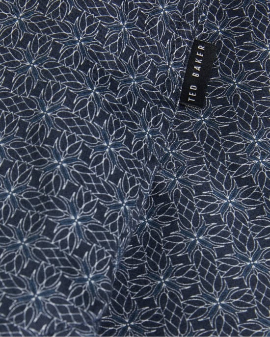Ted Baker Pavia Mens Long Sleeve Geometric Star Print Shirt