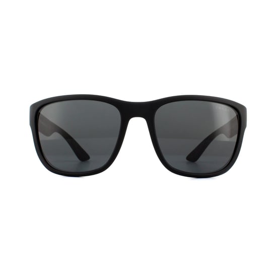 Prada Sport Sunglasses PS01US DG05S0 Black Rubber Grey