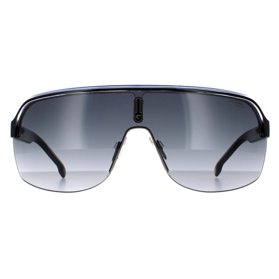 Carrera Shield Unisex Schwarz Kristall Weiß Blau Dunkelgrau Gradient Sonnenbrille - Image 1