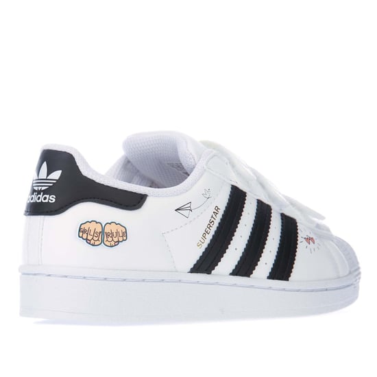 Girl's adidas Originals Children Superstar Trainers in White Black