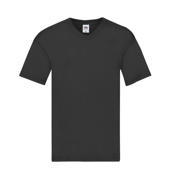 Fruit of the Loom Mens Original Plain V Neck T-Shirt (Black)