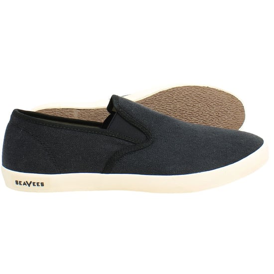 Seavees Baja Standard Herren Schwarz Plimsolls - Image 4