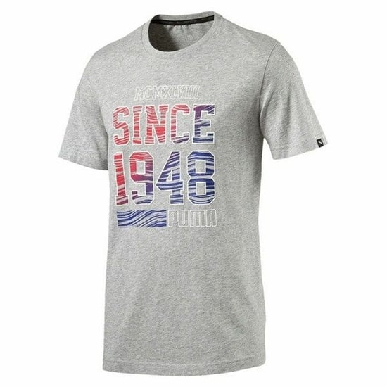 Puma FUN SUMMER 1948 DryCell Grey Regular Fit Mens T-Shirt 836592 04