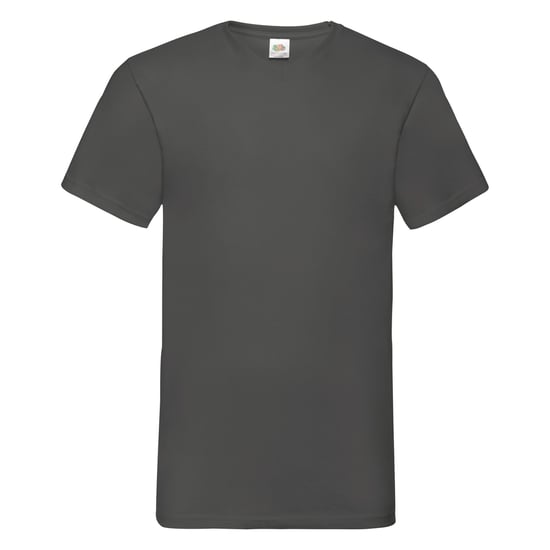 Fruit Of The Loom Valueweight T-shirt für Männer mit V-Ausschnitt, kurzärmlig (Hell Graphit) - Image 1