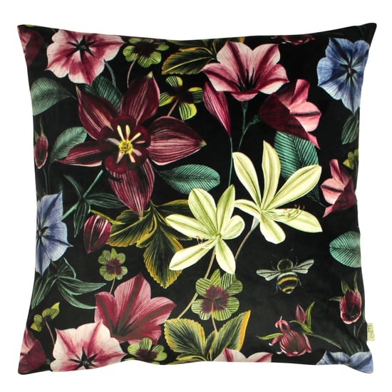 Midnight Garden Aquilegia Cushion