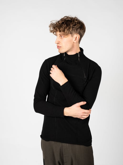 La Haine Inside Us Pullover LM059 Herren Schwarz - Image 2