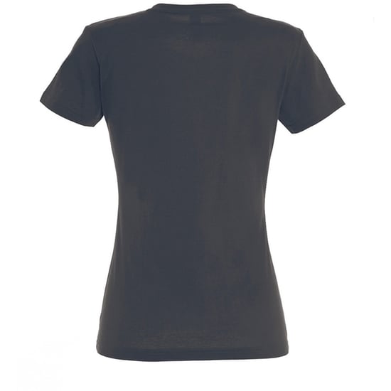 SOLS Womens/Ladies Imperial Heavy Short Sleeve T-Shirt (Dunkelgrau) - Image 2