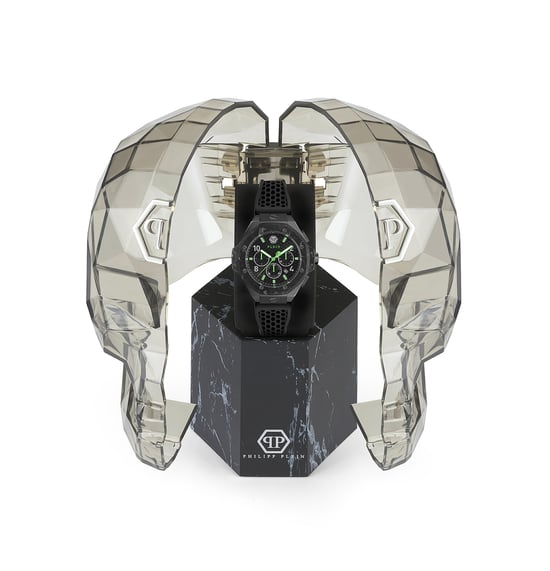 Philipp Plein Plein Chrono Royal Herren Schwarz Uhr PWPRA0624 - Image 4