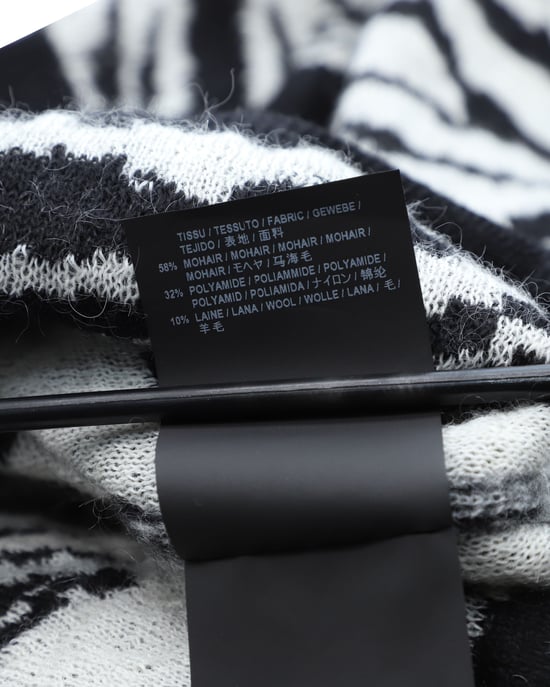 Saint Laurent Tiger-Intarsien-Pullover aus schwarzem Mohair - Image 4