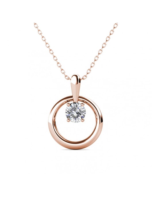 Octavia-Anhänger - Rosegold und Kristall - Image 1