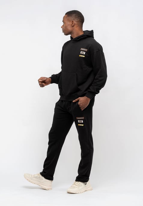 Tom Barron Men's Embroidered Badge Casual Tracksuit Oversize