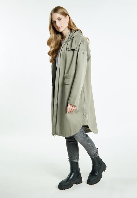 Dreimaster Parka Damen oliv - Image 2