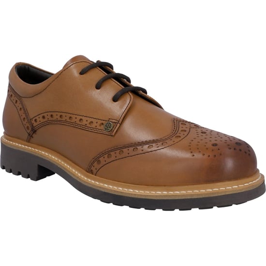 Hunter Cawdor Leder Herren Tan Brogues Schuhe - Image 1