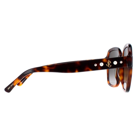 Jimmy Choo Square Womens Dark Havana Brown Gradient Rella/G/S