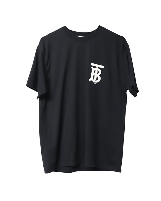 Burberry TB-Logo T-Shirt aus schwarzer Baumwolle - Image 1