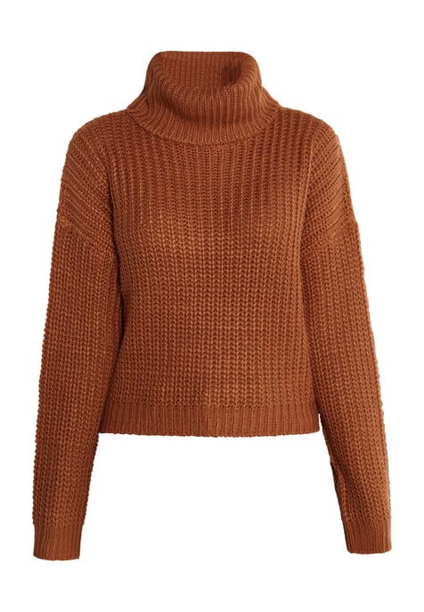 Mymo Strickpullover Damen hellbraun - Image 1