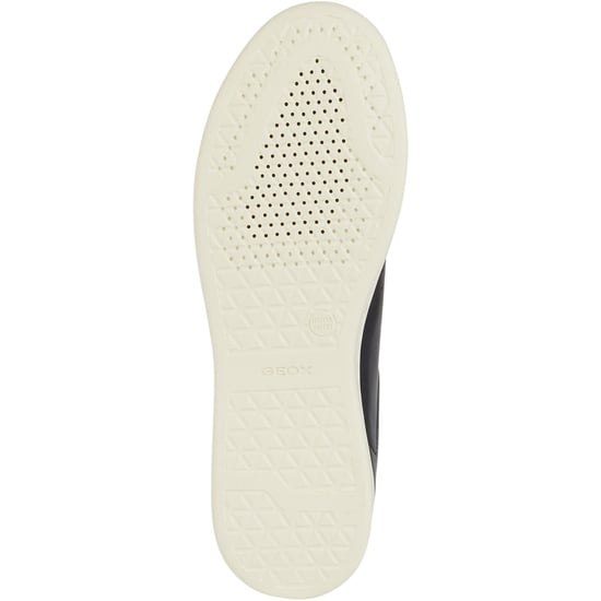 Geox D Jaysen B Leder Damen Dunkle Jeans/Optik Weiß Turnschuhe - Image 3