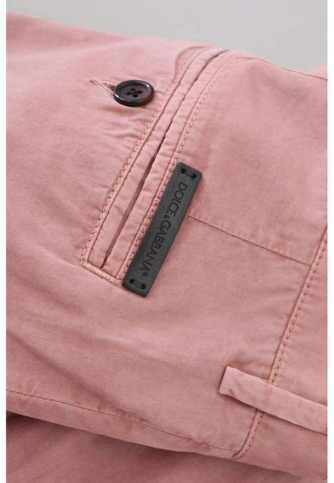 Dolce & Gabbana Herren Rosa Chinos Baumwoll Freizeithosen - Image 3