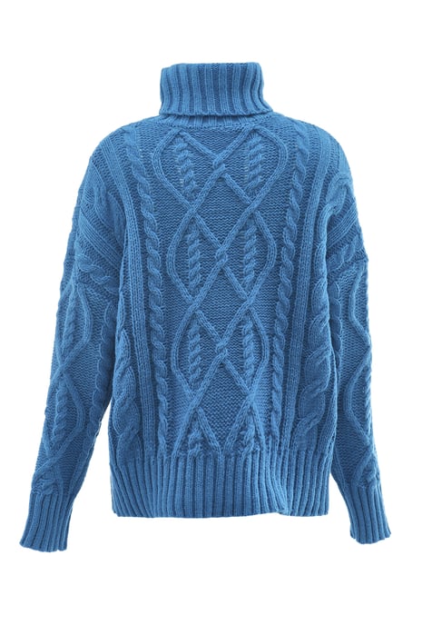 Mymo Rollkragenpullover Damen türkis - Image 2