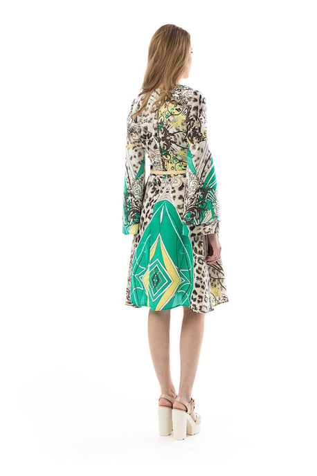 Faux Wrap Style Dress