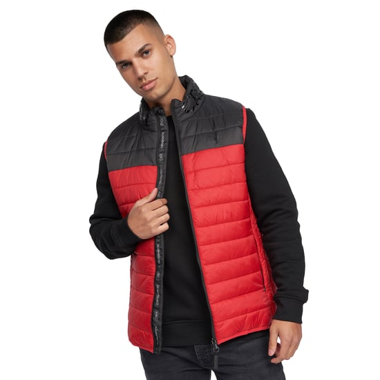 Crosshatch - "Presnell" Weste Hoch geschnitten für Herren (Rot) - Image 3