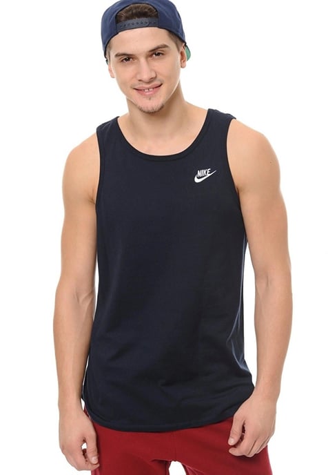 Nike Herren Athletic Gym Casual Vest Tank Top in Marine - Image 1