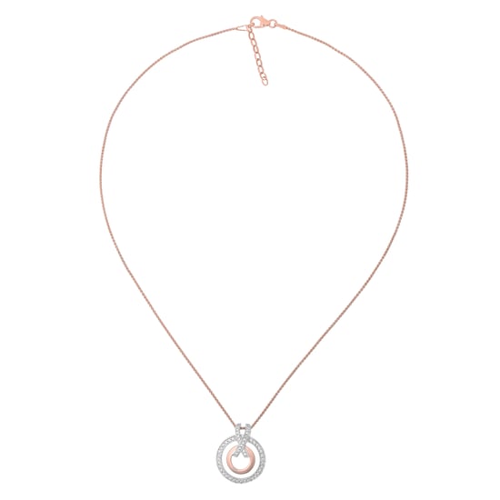 Orphelia 'Azalea' Damen-Kette mit Anhänger aus 925er Sterlingsilber, Silber/Rosé, ZH-7095/1 - Image 2