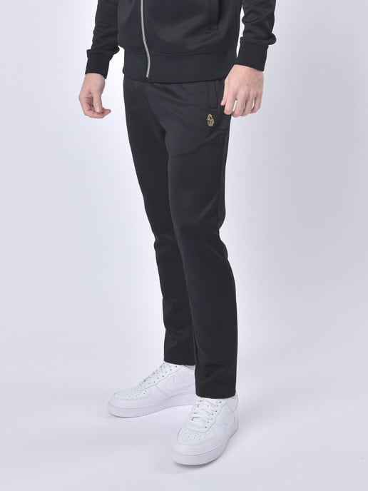 Luke 1977 Men's Edinburgh Straight Leg Joggers in Black