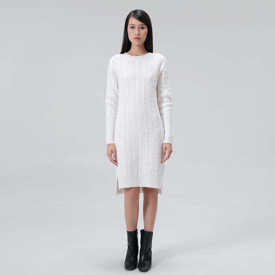 Schnürung im Rücken Pullover Kleid - Image 1