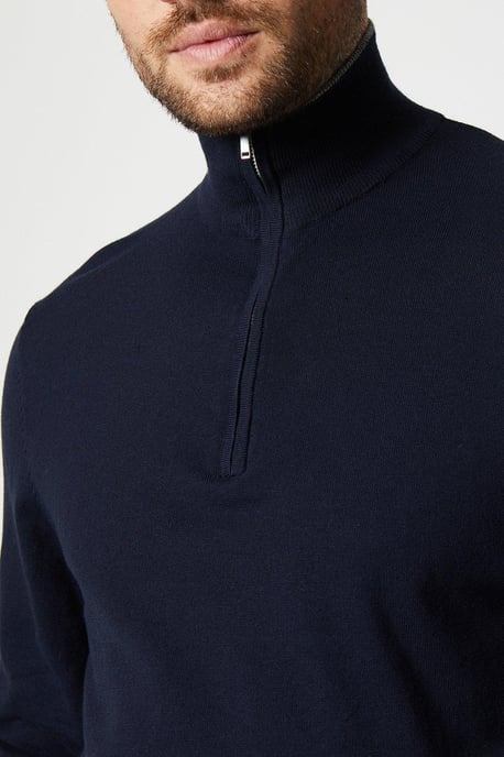 Cotton Rich 1/4 Zip Jumper