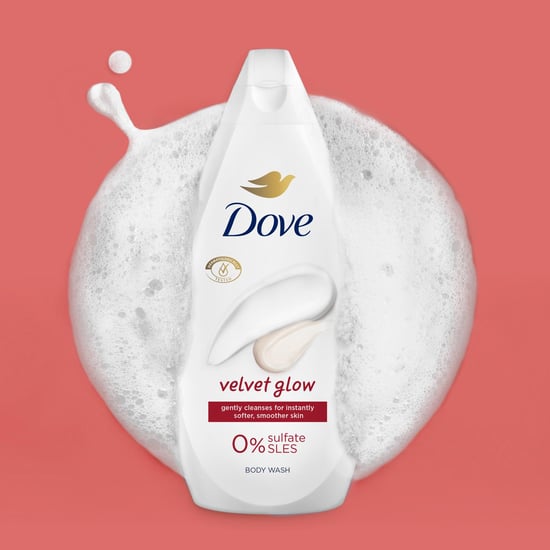 Dove Velvet Glow Body Wash 0% Sulfate SLES for Soft & Smoother Skin 450ml, 3pk
