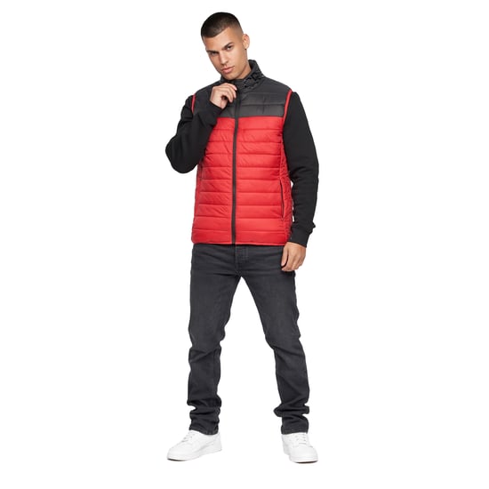 Crosshatch - "Presnell" Weste Hoch geschnitten für Herren (Rot) - Image 4