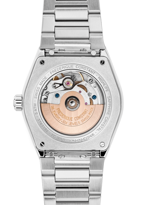 Frédérique Constant Highlife Heart Beat Silber Damen Armbanduhr FC-310SD2NH6B - Image 2