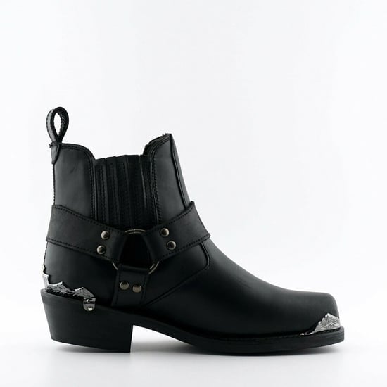 Grinders Schwarze Cowboy-Bikerstiefel für Herren – Eagle Lo - Image 1