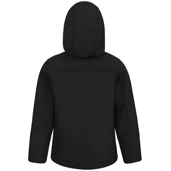 Mountain Warehouse Childrens/Kids Exodus Water Resistant Soft Shell Jacket (Schwarz) - Image 2
