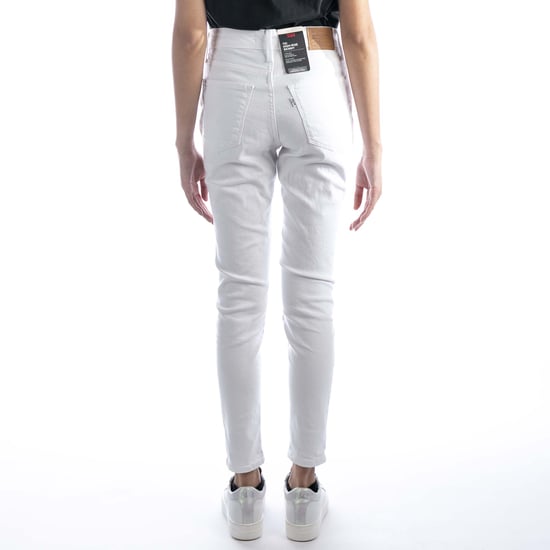 Jeans Levis 721 Hochgeschlossener Skinny Western Weiß - Image 3