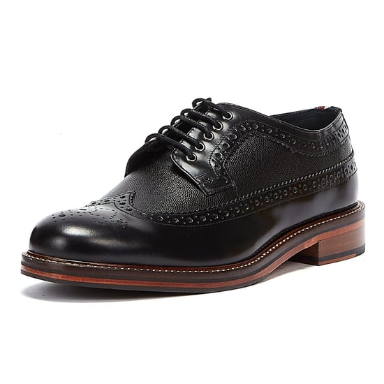 Ben Sherman Archie Brogue Herren Schwarz Schuhe - Image 3