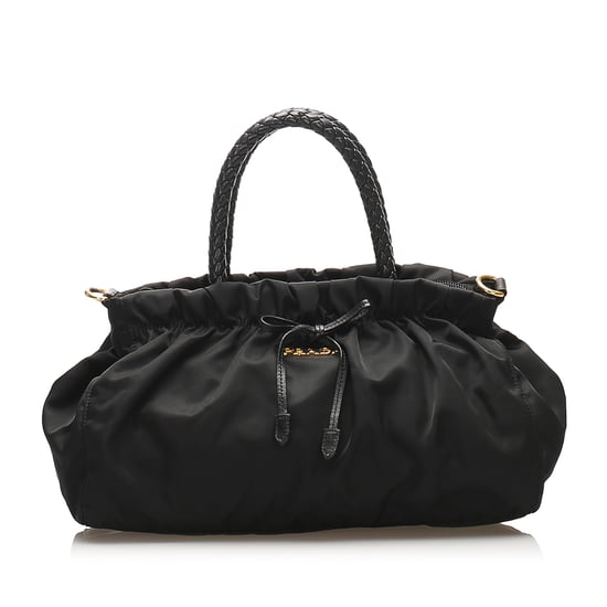Vintage Prada Tessuto Satchel Black - Image 1