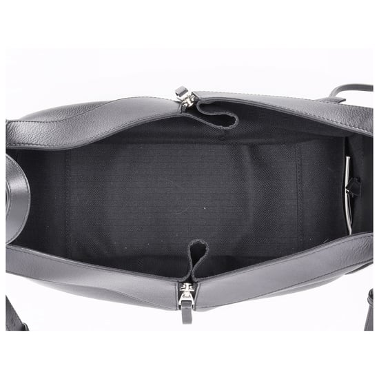 Loewe Kleine Hängematten-Tasche aus schwarzem Kalbsleder - Image 5