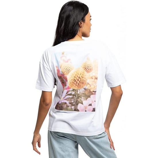 Disney Womens/Ladies Mickey Mouse Photograph Oversized T-Shirt (White)