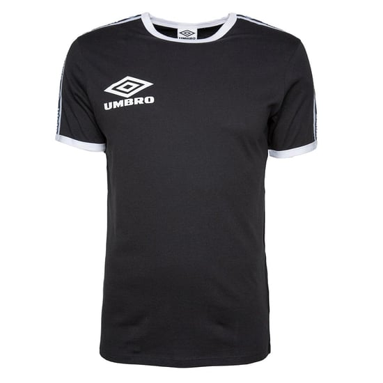 Umbro Short Sleeve Crew Neck Black Mens Ringer T-Shirt 65801U FL3