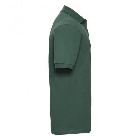 Russell Mens Ripple Kragen & Manschette Kurzarm-Poloshirt (Flasche grün) - Image 3